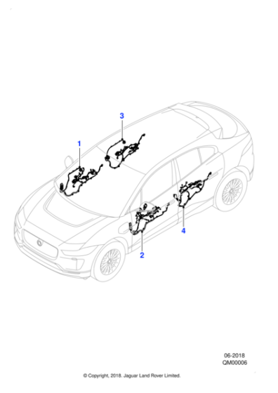 T4K9672 - Jaguar Door harness
