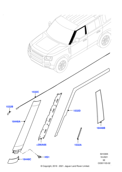 LR131924 - Land Rover Finisher | Jaguar Land Rover Classic Parts