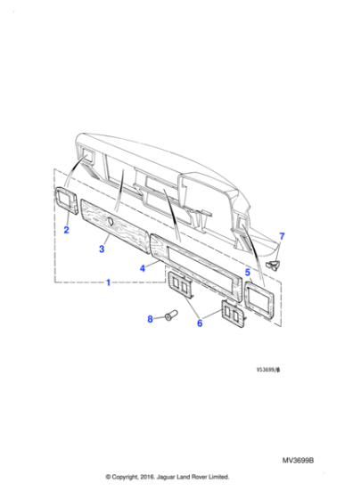 JLM270 - Jaguar Plastic fixing