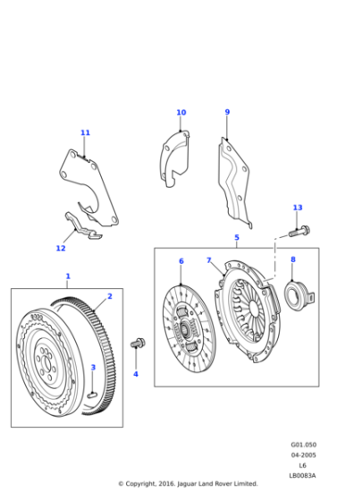 UTJ100170 - Land Rover Bearing clutch