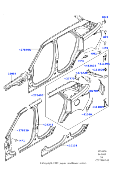 LR091294 - Land Rover Panel - Body Side