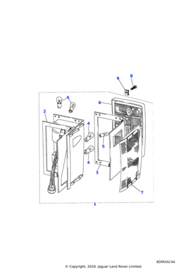 AEU1525 - Land Rover Gasket-rear lamp assembly