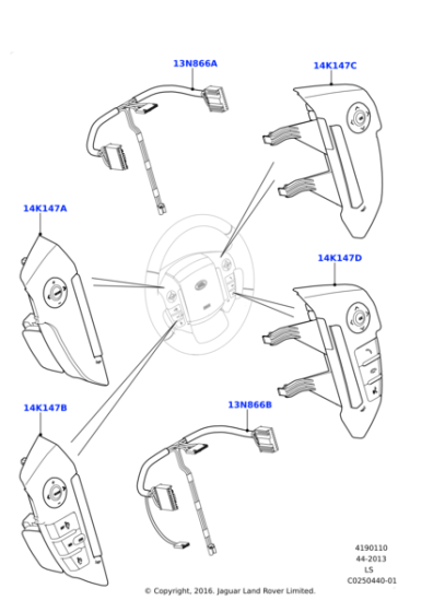 LR062417 - Land Rover Switch