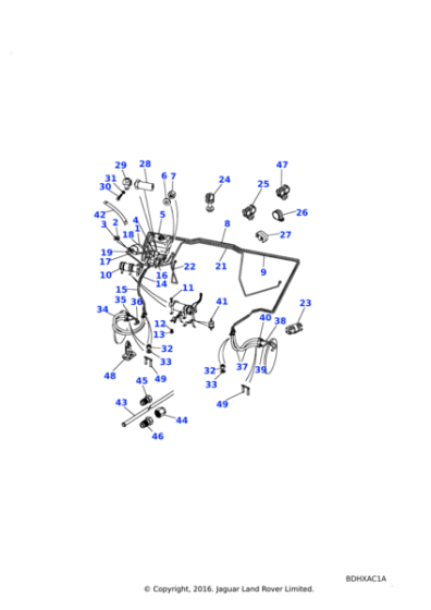 ANR3488 - Land Rover Hose-antilock brakes high pressure