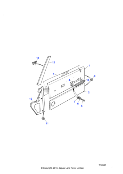 392213 - Land Rover Cover-front door casing