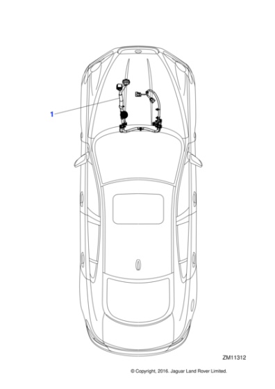 C2D14959 - Jaguar Automatic transmission harness