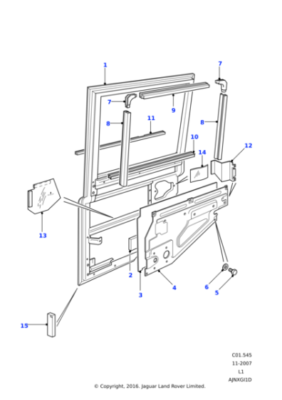 BFO710060 - Land Rover Panel-inner