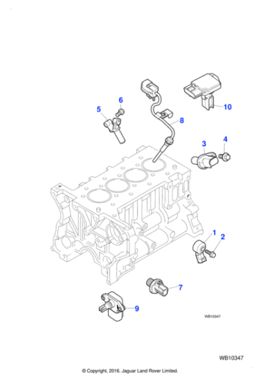 AJ82719 - Jaguar MAP sensor