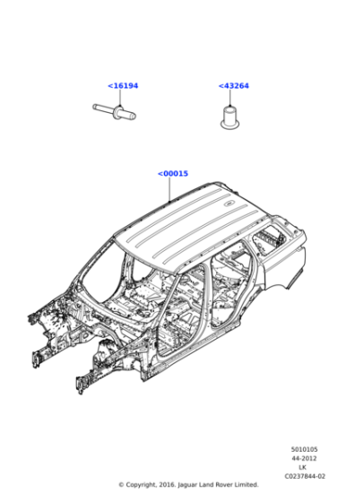 LR043912 - Land Rover Rivet