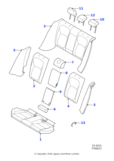 T2H34742LKP - Jaguar Headrest