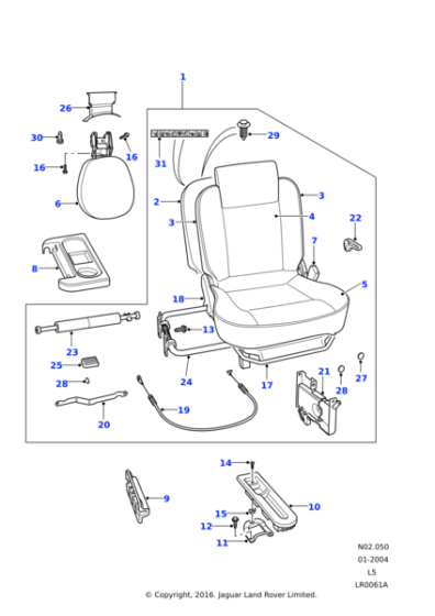 FS106205L - Land Rover Screw-flanged head