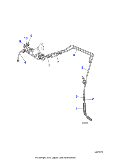 CBC4392 - Jaguar Brake pipe