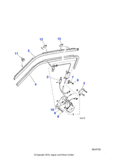 BCC6423 - Jaguar Rail seal