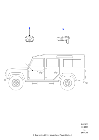 YQQ000070 - Land Rover Gaiter-cable cover