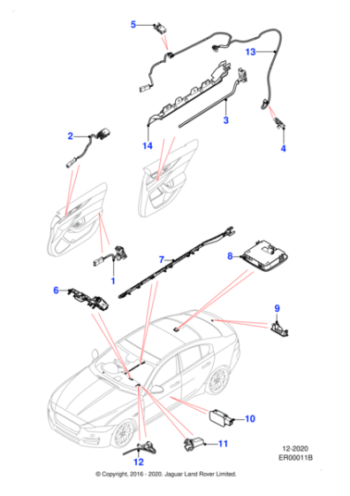 T4N28772SBU - Jaguar Armrest bracket