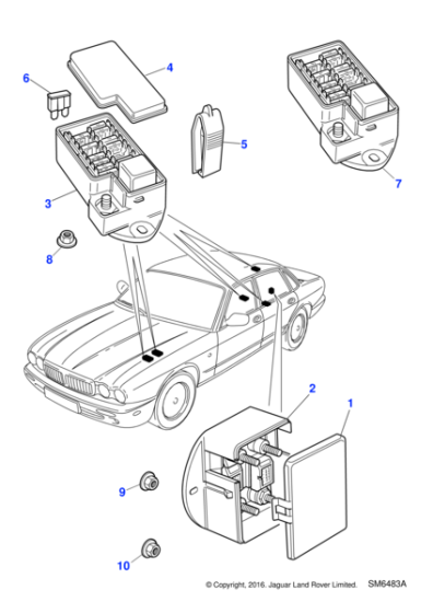 JLM20610 - Jaguar Fusebox cover