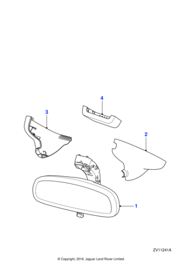 C2D16733 - Jaguar Mirror stem cover