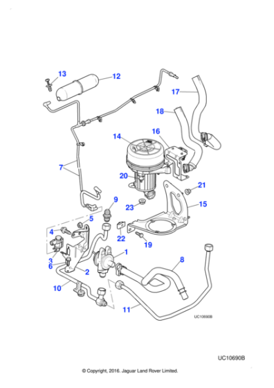 XR845988 - Jaguar Hose