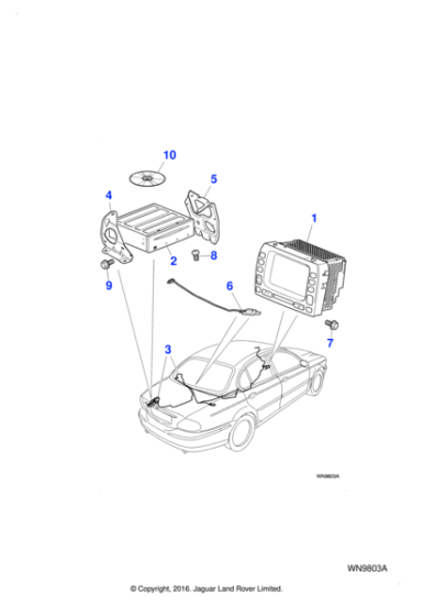 C2S44443 - Jaguar Navigation harness