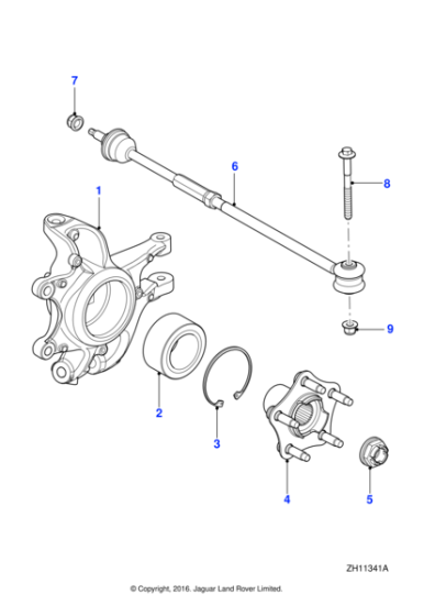 C2D36242 - Jaguar Hub carrier
