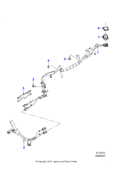 T4N30795 - Jaguar Harness bracket