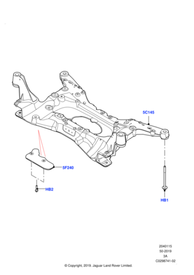 LR138616 - Land Rover Cross Member