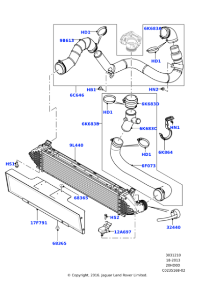 LR021587 - Land Rover Sensor - Air Charge Temperature