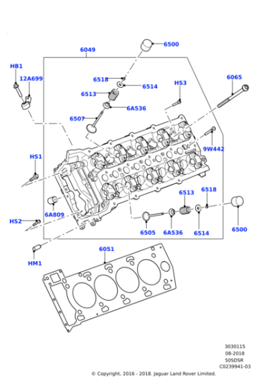 LR105293 - Land Rover Gasket-Cylinder Head