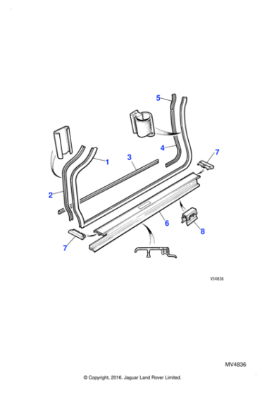 BEC18171 - Jaguar Door seal