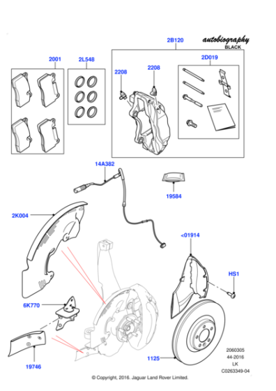 LR138841 - Land Rover Caliper