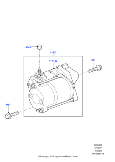FB108161 - Land Rover Bolt