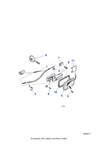 GNA1122EA - Jaguar Linkage clip