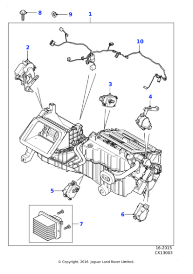 T2R24257 - Jaguar Air conditioning harness