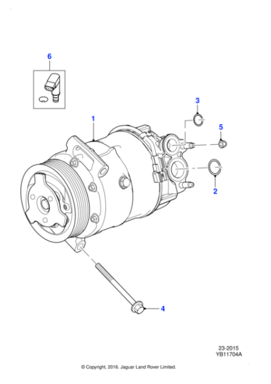 C2D56291 - Jaguar Compressor assembly