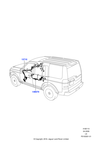 LR009880 - Land Rover Wiring