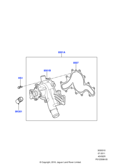 4741275 - Land Rover Pump - Water