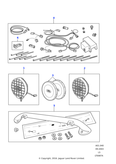 STC50039 - Land Rover Kit-auxiliary wiring