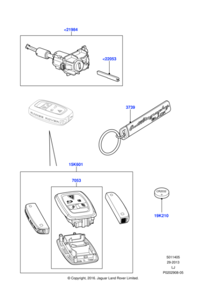 YWK10003L - Land Rover Battery