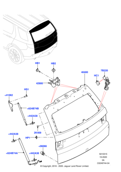 LR136575 - Land Rover Strut