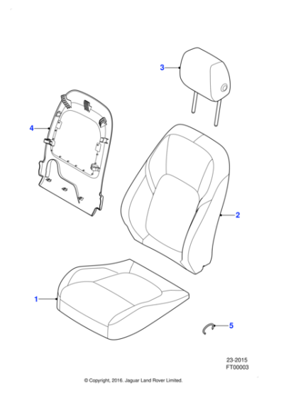 T2H48441SBK - Jaguar Headrest