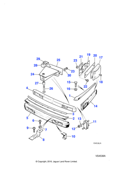 HMB6580AA - Jaguar Bumper beam