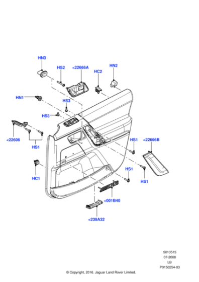 LR003015 - Land Rover Clip