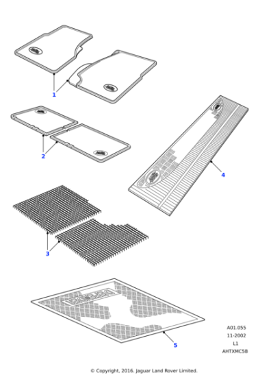STC50173 - Land Rover Mat-footwell set