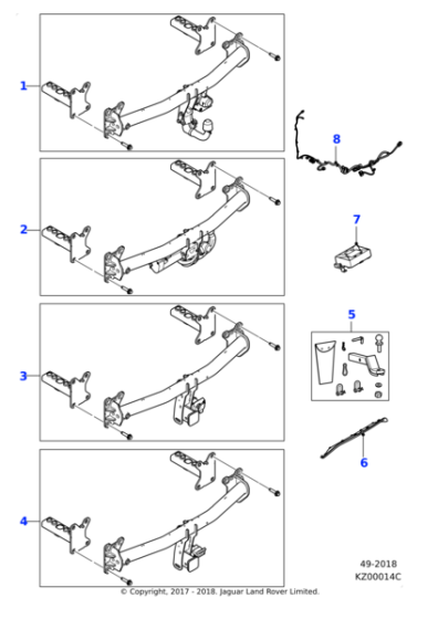 J9C15500 - Jaguar Tow bar