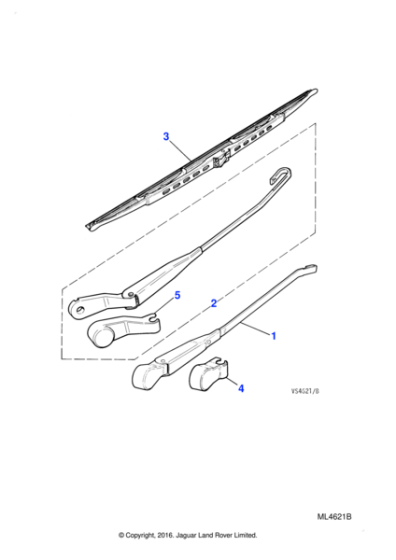DBC10808 - Jaguar Wiper blade