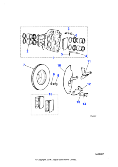 JLM1157 - Jaguar Brake pad kit