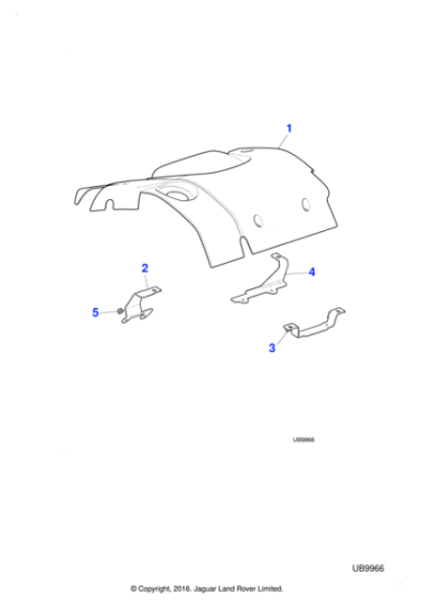 XR834451 - Jaguar Engine cover bracket