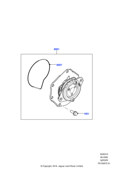 LR006861 - Land Rover Pump - Water