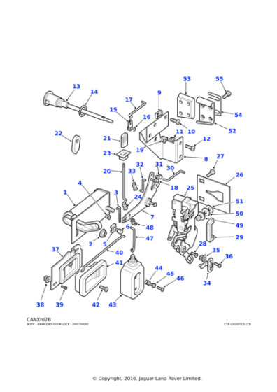 CKT700030 - Land Rover Dovetail male-rear door