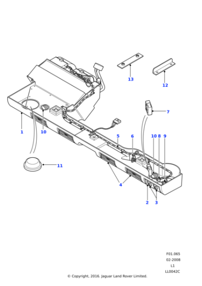 JTB100340 - Land Rover Switch assembly-air conditioning rotary